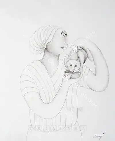 Bawa, Manjit (Artist). Untitled. Pencil on paper, 1999-2000 | Drawing  | 00881898
