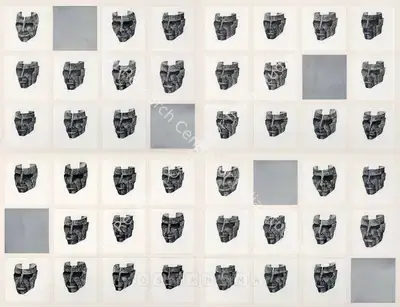 P.N. Chaturvedi (Artist), Anthropomorphic Clones, 2009, Drawing