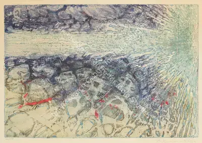 Reddy, Krishna (Artist). Untitled (Composition II), n.d. | Graphic Art, Bon.Lon/04.06.25, 2025 · Bonhams