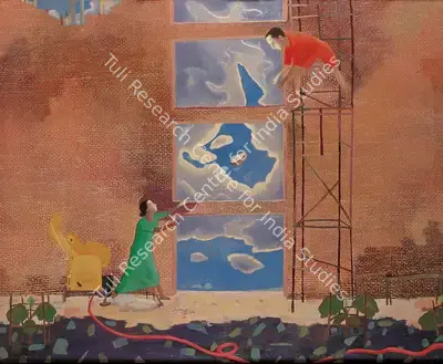 K.P. Reji (Artist), Otherness, 2002, Painting