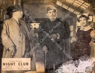 Naresh Saigal (Director), Night Club, 1958, Lobby Card
