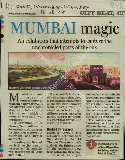 Mumbai Magic, 2008, Newspaper Clipping