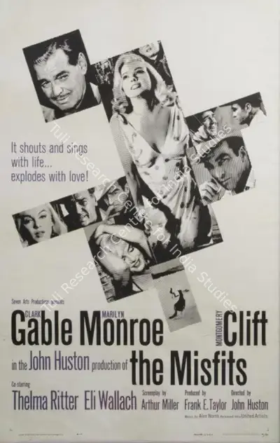 John Huston (Director), The Misfits, 1961, Poster