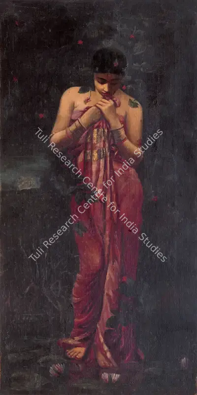 Hemendranath Mazumdar (Artist), Kamal Manas, 1920, Painting