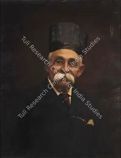 Pestonji Bomanji (Artist), Portrait Of A Gentleman, 1924, Painting