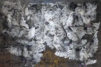 Jamil Naqsh (Artist), Untitled, Painting