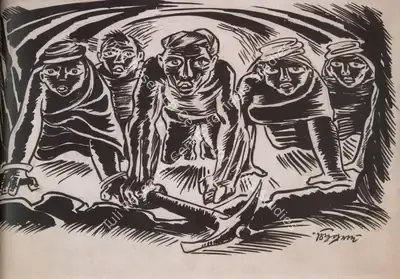 Chittaprosad (Artist), Untitled, Drawing