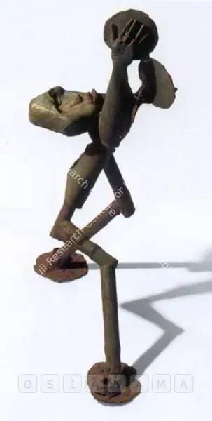 Hore, Somnath (Artist). The Khajani Player. Bronze, 1995 | Sculpture | FineArts | 00755685