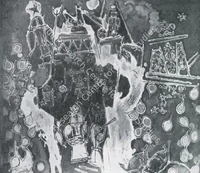 K.C.S. Paniker (Artist), The River, Painting