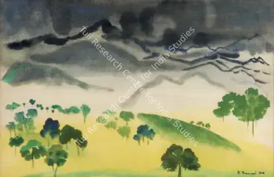 B.C. Sanyal (Artist), Untitled, 1990, Painting