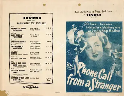 Jean Negulesco (Director), Phone Call from a Stranger, 1952, Handbill