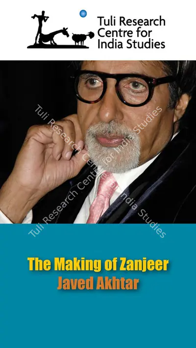 Tuli Research Centre for India Studies (Editor), The Making of Zanjeer - Javed Akhtar, 2019, In-house Video