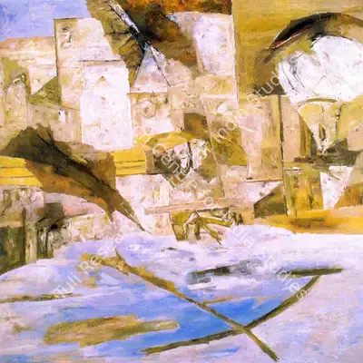 Ramkumar (Artist). Banaras. Oil on canvas, 2000 | Painting | FineArts | 00372122