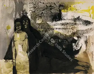 Ganesh Pyne (Artist), Untitled, 1963, Painting