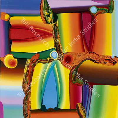 Bose Krishnamachari (Artist), Stretched Bodies, Painting