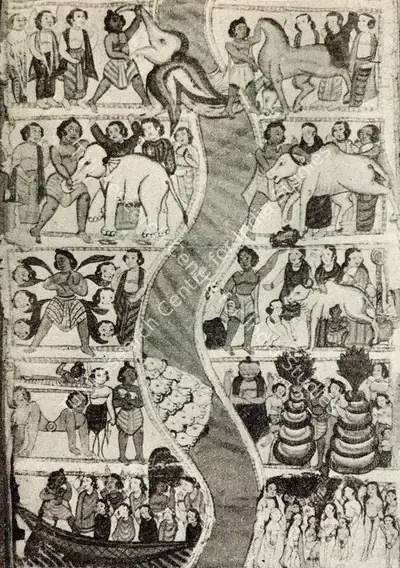 Unknown (Artist), Krishnaleela Pata from Bengal, Textile