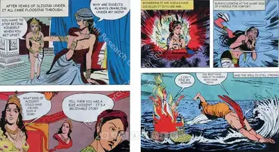 Chitra Ganesh (Artist), Tales Of Amnesia (After Years Of Sliding, Bike Accident, The Spell), 2007, Print