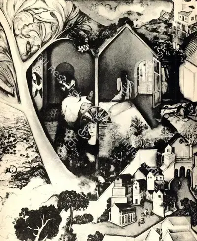 G.M. Sheikh (Artist), About Waiting and Wandering, 1981, Painting