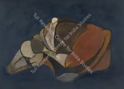 Mehta, Tyeb (Artist). Trussed Bull, 1956 | Painting, Sa.Del/27.09.25, 2025 · Saffronart