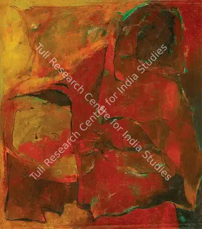 Krishen Khanna (Artist), Basket Carrier, 1965, Painting