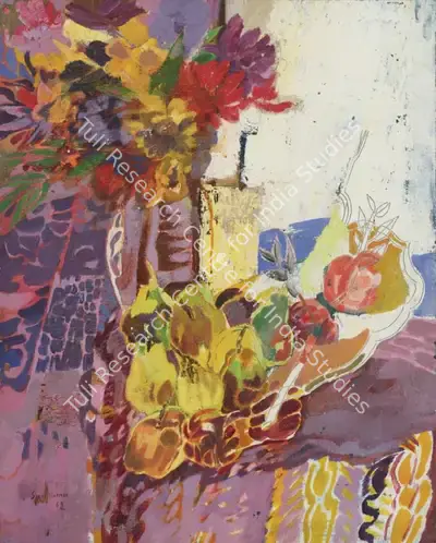 Sakti Burman (Artist), Untitled (Still Life), 1963, Painting