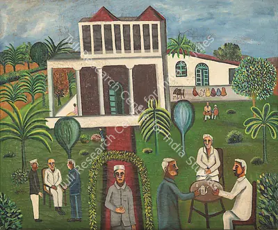Bhupen Khakhar (Artist), Send-Off Party, 1970, Painting