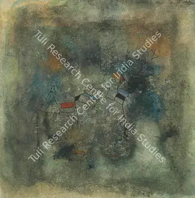 V.S. Gaitonde (Artist), Untitled, 1953, Drawing