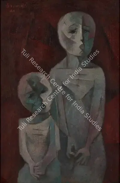 Hore, Somnath (Artist). Untitled, 1960 | Painting, Pu.Mum/21.01.21, 2021 · Pundole