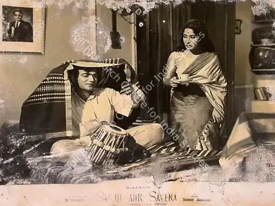 Jaywant Pathare (Cinematographer), Sanjh Aur Savera, 1964, Lobby Card