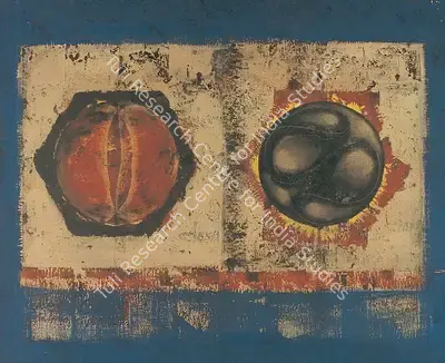 J. Swaminathan (Artist), Double Sign, 1954, Painting