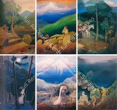 Sanat Chatterjee (Artist), Himanchal Pradesh Series, 1962, Painting