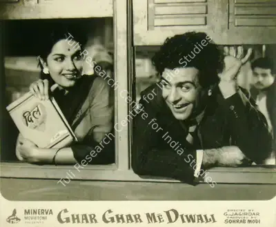 Sohrab Modi (Producer), Ghar Ghar Me Diwali, 1955, Lobby Card