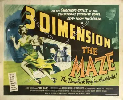Richard Heermance (Producer), The Maze, 1953, Poster