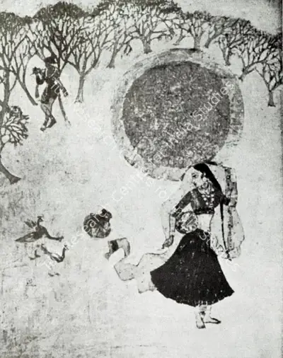 Gautam Vaghela (Artist), Na Thahar Saki Na Ja Saki, Painting