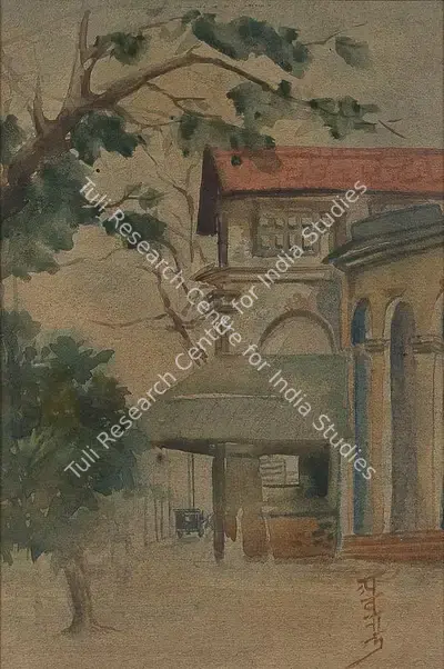 Abanindranath Tagore (Artist), A Zamindar's House, Painting