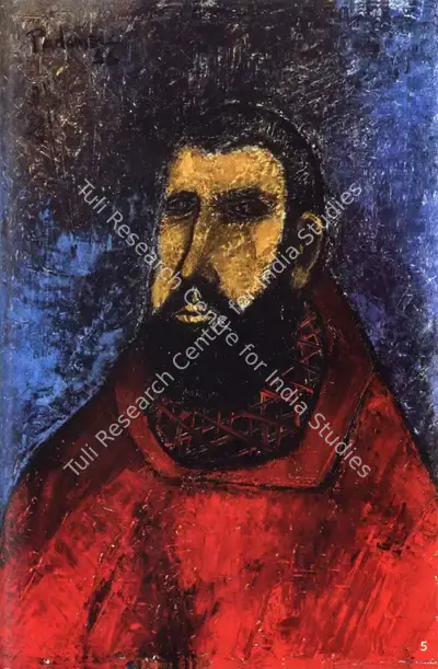 Akbar Padamsee (Artist), Head, 1956, Painting