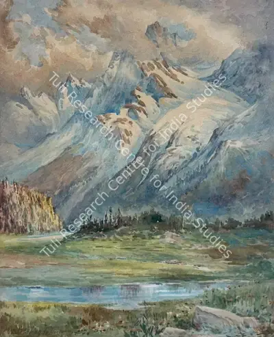 M.K. Parendekar (Artist), Himalayan 2, Painting