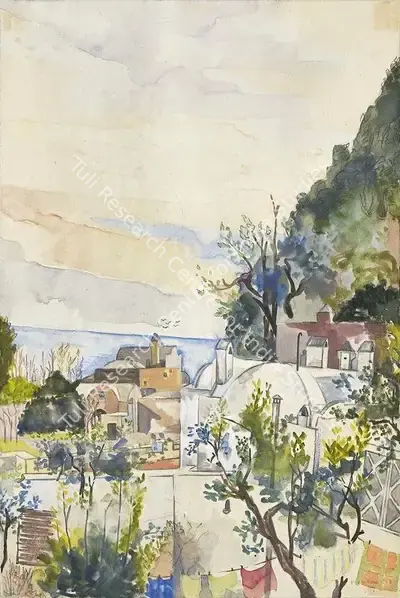 Jehangir Sabavala (Artist), Portofino, 1953, Painting