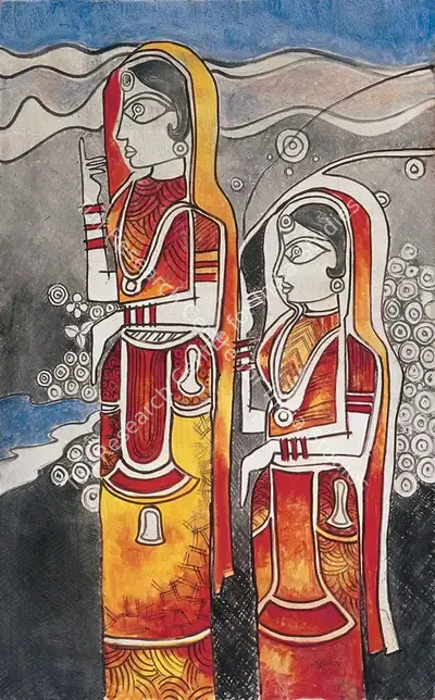 Laxman Pai (Artist), Untitled, 1951, Painting