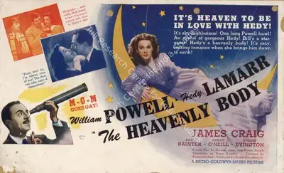 Alexander Hall (Director), The Heavenly Body, 1944, Handbill