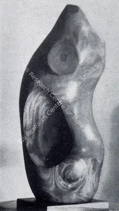 Chintamoni Kar (Artist), Monolith, 1962, Sculpture
