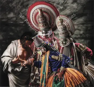 Vivek&nbsp;Vilasini (Artist), Between One Shore and Several Others (After the Incredulity of Saint Thomas by Caravaggio), 2014, Print