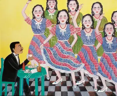 Nayanaa Kanodia (Artist), The Pub, 2001, Painting