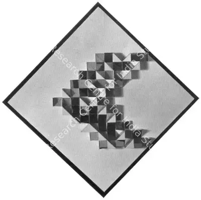 Mary Martin (Artist), White Diagonal, 1963, Relief Work
