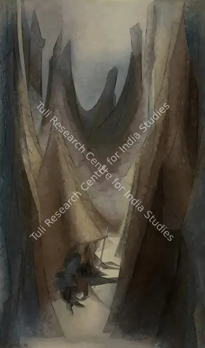 Sabavala, Jehangir (Artist). The Flight Into Egypt - I. Oil on canvas, 1971 | Painting | FineArts | 00646549
