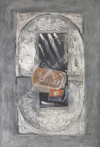 Ivan Peries (Artist), Untitled (Still Life with Matches and Tobacco Tin), 1976, Painting