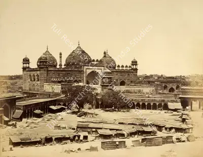 Felice Beato (Photographer), Jumma Musjid, Agra, 1858, Antiquarian Photograph