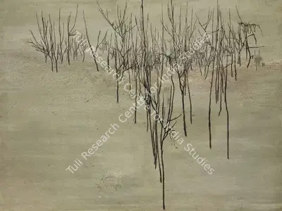B. Prabha (Artist), Untitled (Landscape), 1964, Painting