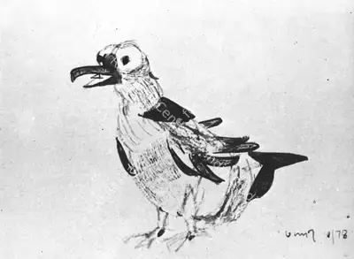 K.G. Subramanyan (Artist), Duck, 1978, Drawing