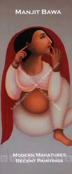 Manjit Bawa (Artist), Manjit Bawa, 2000, Solo Exhibition Invitation